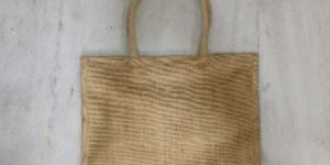 NATURAL JUTE BAG WITH LUXURY SOFT HANDLE