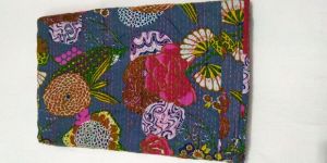 Kantha Fruit Print Hand Work Bed Cover