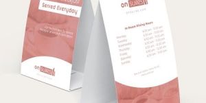 Table Tent Printing Services