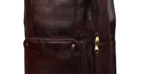 Brown Leather Backpack