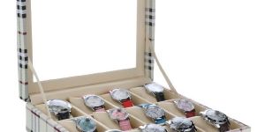 Faux Leather Watch Box