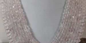 Natural Rose Quartz Laser Cut Beads