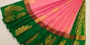 Uppada Contrast Silk Cotton Saree