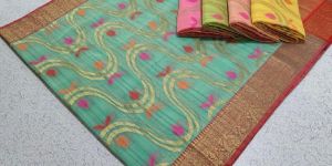 Banarsi Semi Tussar Silk Sarees