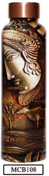 Designer Painted Copper Bottles