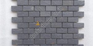 Himachal Black Quartzite Mosaic Tiles