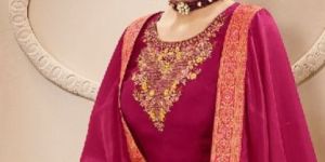 HEAVY FOX GEORGETTE WITH SELF EMBROIDERY WORK SALWAR KAMEEZ