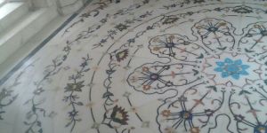 Marble Inlay Flooring Design