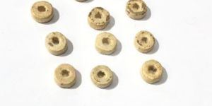 Wooden Viser White Beads