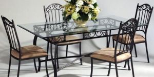 Iron Dining Table Set
