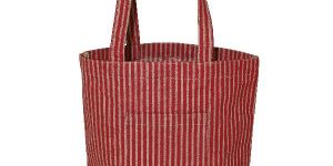 12 Oz Canvas Bottom V Shape Pocket PP Laminated Jute Shopping Bag