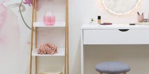 White Small Handy Cosmetic Cotton Pouch Bag