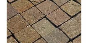 Yellow Brown Stone Cobbles