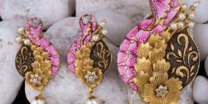 22kt Antique Gold Pendant Set