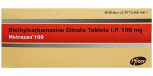 Hetrazan 100mg Tablets