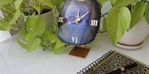 Natural Agate Clock