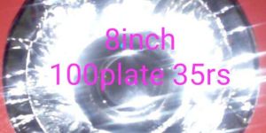 8 Inch Silver Paper Dona