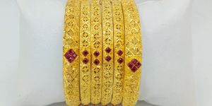 6 PC Forming Ruby Bangles 14