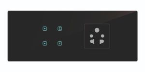 Touch Four Switch with 5A Socket