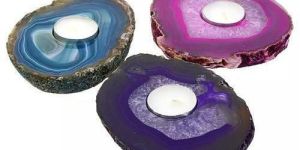 Agate Tea Light Holder