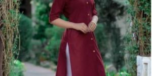 solid Kurti for women.