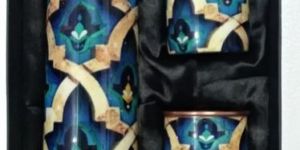 Copper Bottle Glass Gift Set