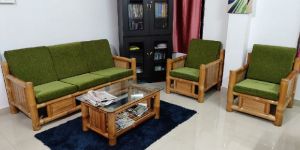 Bamboo Living Room Sofa Set