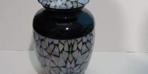 Black Wood Cremation Urn