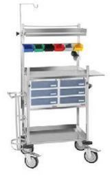 Stainless Steel Crash Cart Trolley
