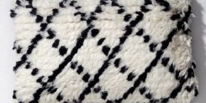 Cotton and Wool Rectangular Pillow