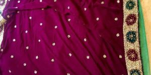 Velvet Stonework Saree