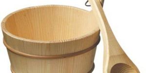 Sauna Bath Bucket And Ladle