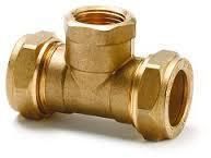 Brass 3 Way Tee