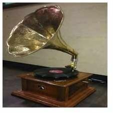 Brass Antique Gramophone