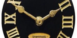 Black Fridge Magnet Clock