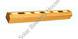 Square Rocket Flower Fancy Wooden Beading