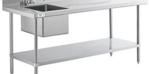 Stainless Steel Table with Sink