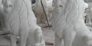 Marble Lion Statue