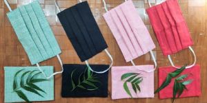 C-9 Elastic Khadi Mask with Pouch