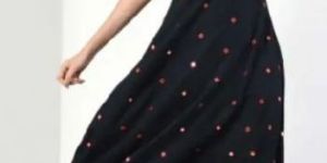 Mirror Work Anarkali Kurti