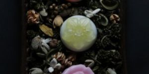 Handmade Rose and Chrysanthemums Soap