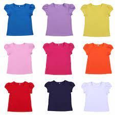 Girls Plain T-Shirts