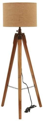 Wooden Tripod Floor Lamp