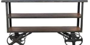 Wooden Iron Trolley