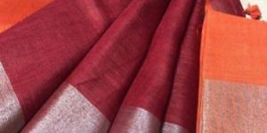 Ladies Pure Linen Saree