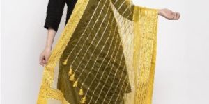 Yellow Organza Dupatta