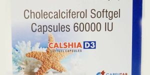 Vitamin d3 60000 I.U.in Drug Softgel Capsules
