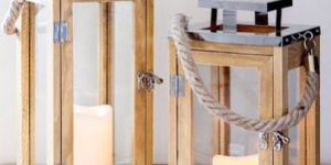 Hanging Wooden Lantern