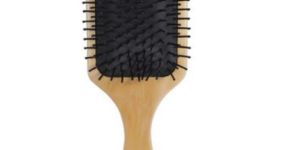 Wooden Perfect Styling with Nylon Bristles Square Hair Brush