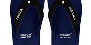 Navy Doctor Ortho Step Ladies Slippers